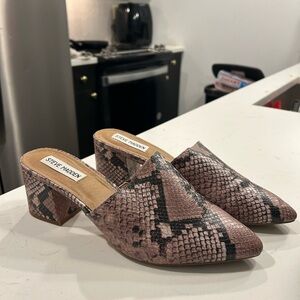 Steve Madden Snake Skin Clogs